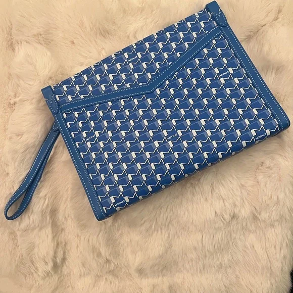 Moynat Paris M Nomad Pouch in Blue - Picture 3 of 12